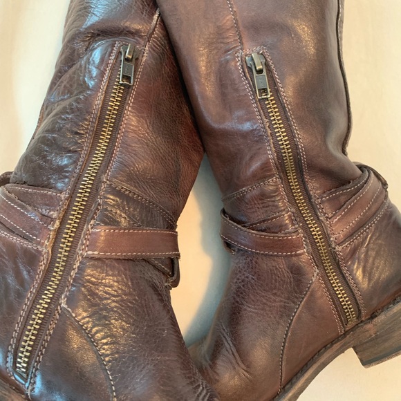 Bed Stu Bristol Dark Brown Leather Boots - Picture 9 of 9